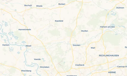 Regenradar Vorschaubild - Aktuelle Niederschläge in Schermbeck und Umgebung