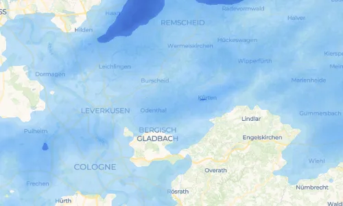 Regenradar Scheuren: aktuelle Niederschläge in Scheuren und Umgebung, Stand 18. Oktober 2026 um 17:25 Uhr