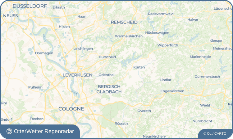 OtterWetter Regenradar-Widget Scheuren