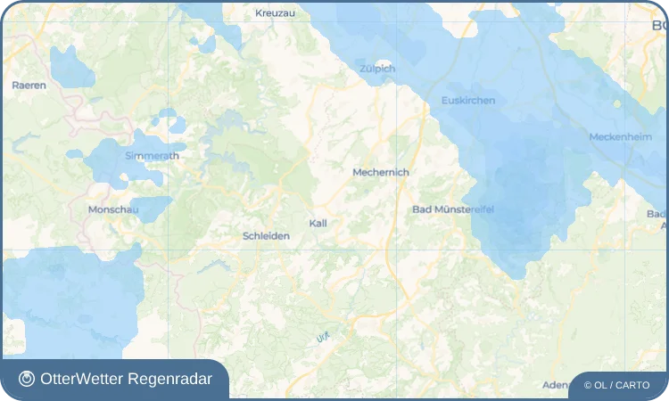 Widget-Vorschau für Scheven Wetter-Widget-Vorschau mit Vorhersagedaten für Scheven