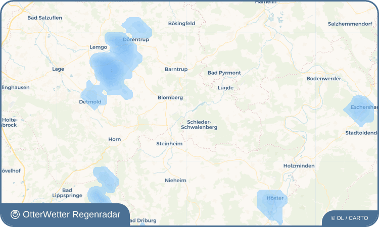 OtterWetter Regenradar-Widget Schieder