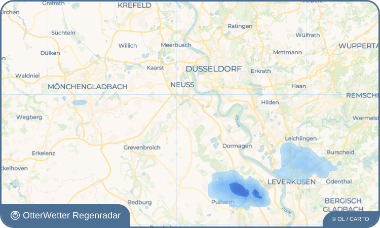 OtterWetter Regenradar-Widget Schlicherum