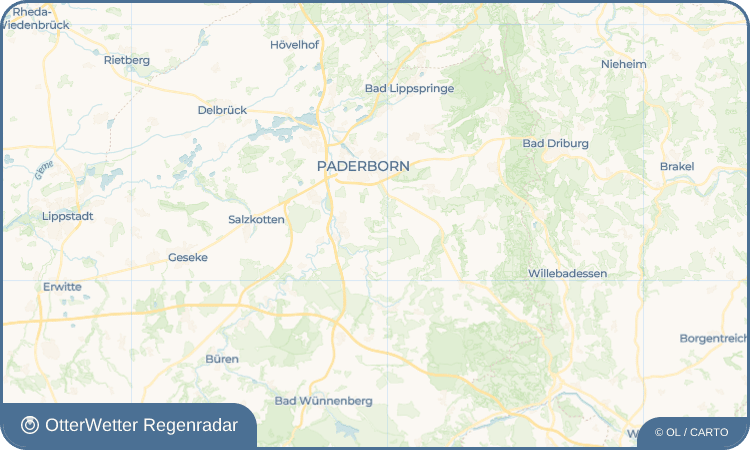 OtterWetter Regenradar-Widget Schloss Hamborn