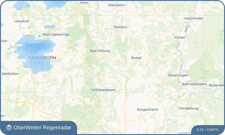 OtterWetter Regenradar-Widget Schmechten