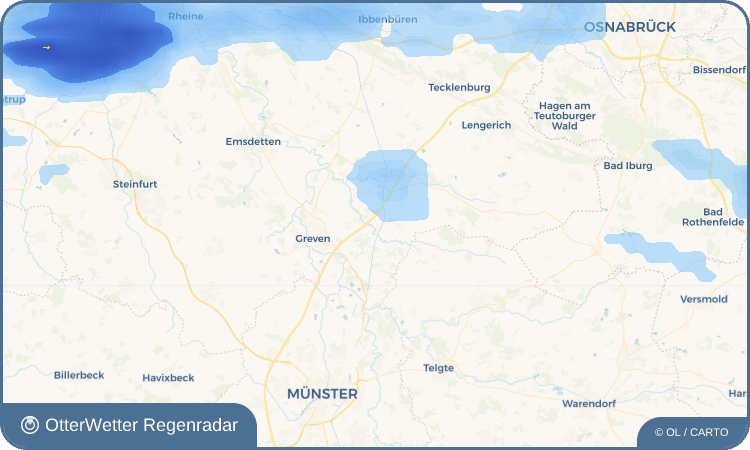 OtterWetter Regenradar-Widget Schmedehausen