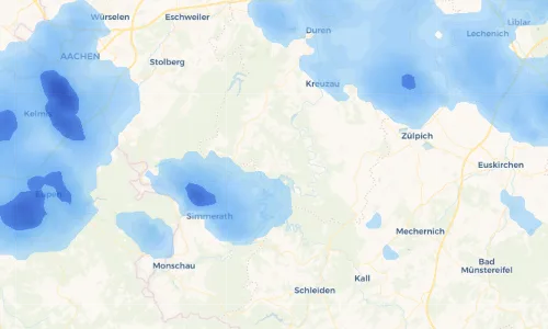 Regenradar Vorschaubild - Aktuelle Niederschläge in Schmidt und Umgebung
