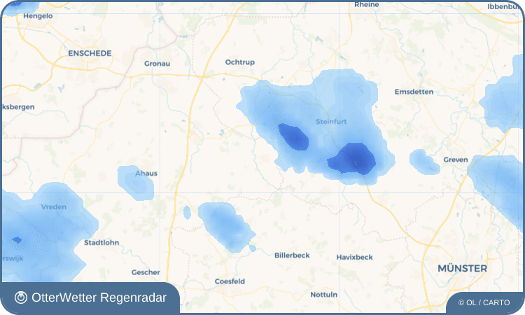 OtterWetter Regenradar-Widget Schöppingen