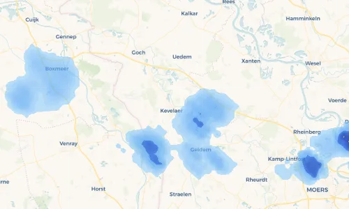 Regenradar Vorschaubild - Aktuelle Niederschläge in Schravelen und Umgebung