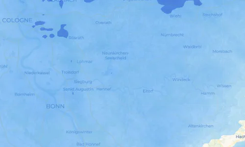 Regenradar Schreckenberg: aktuelle Niederschläge in Schreckenberg und Umgebung, Stand 23. Oktober 2026 um 19:45 Uhr