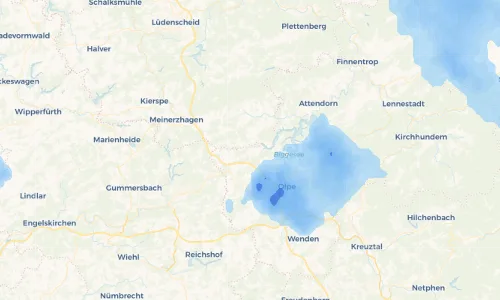 Regenradar Vorschaubild - Aktuelle Niederschläge in Schürholz und Umgebung