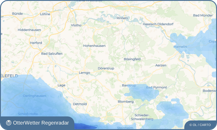 OtterWetter Regenradar-Widget Schwelentrup