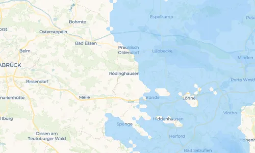 Regenradar Vorschaubild - Aktuelle Niederschläge in Schwenningdorf und Umgebung