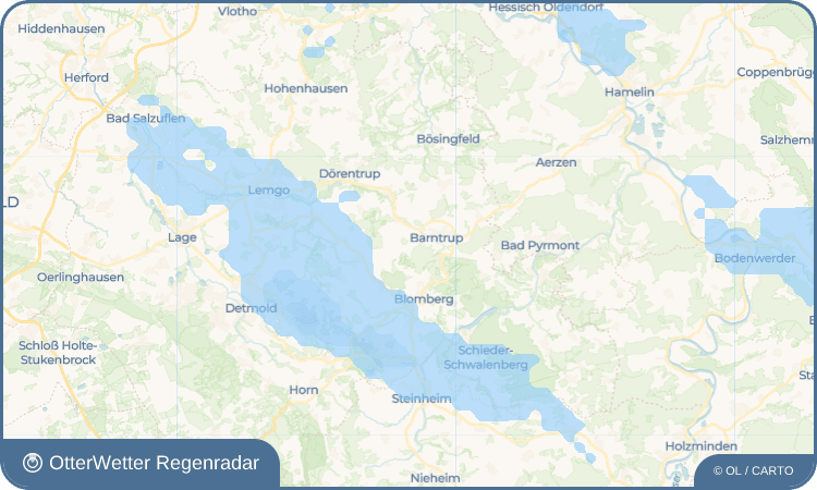 OtterWetter Regenradar-Widget Selbeck