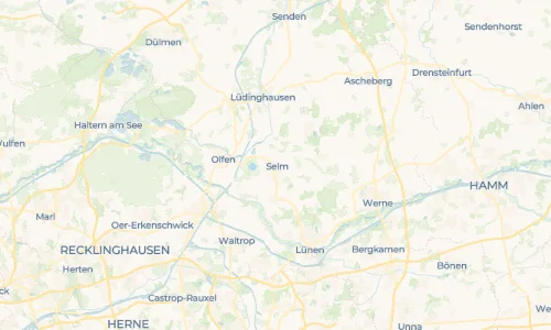 Regenradar Vorschaubild - Aktuelle Niederschläge in Selm und Umgebung
