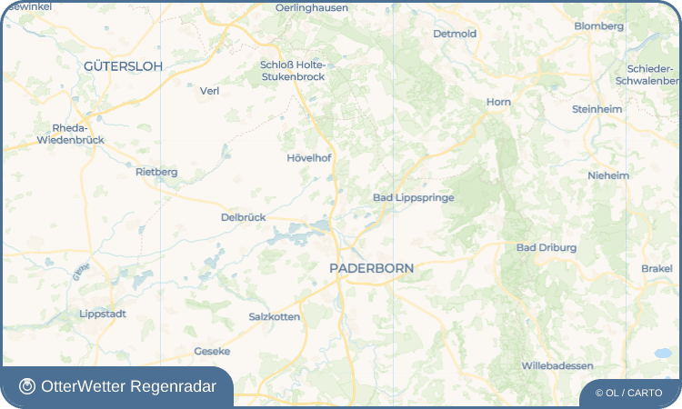 OtterWetter Regenradar-Widget Sennelager
