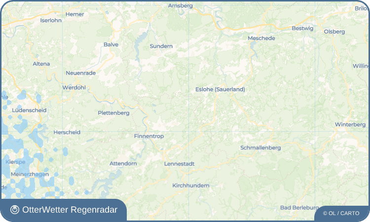 OtterWetter Regenradar-Widget Serkenrode