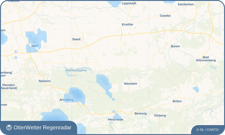 OtterWetter Regenradar-Widget Sichtigvor