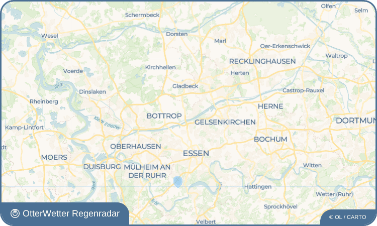 OtterWetter Regenradar-Widget Siedlung Mathias-Stinnes