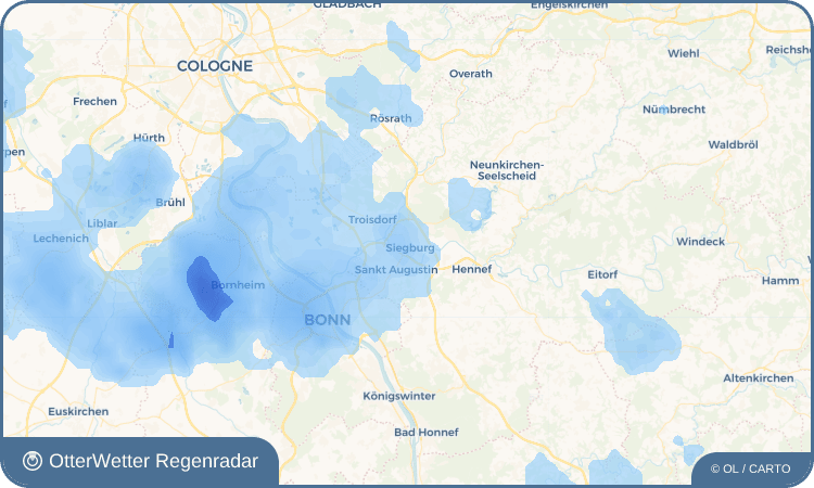 OtterWetter Regenradar-Widget Siegburg