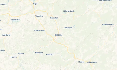 Regenradar Vorschaubild - Aktuelle Niederschläge in Siegen und Umgebung