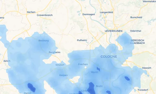 Regenradar Vorschaubild - Aktuelle Niederschläge in Sinthern und Umgebung