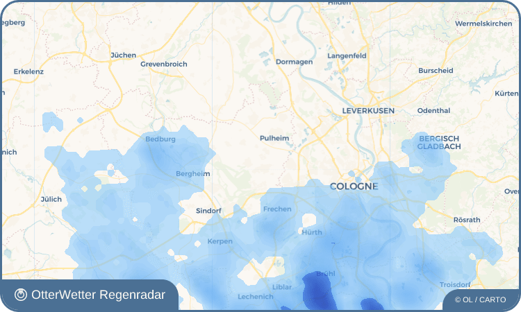 OtterWetter Regenradar-Widget Sinthern