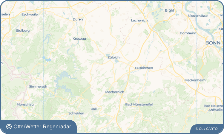 OtterWetter Regenradar-Widget Sinzenich