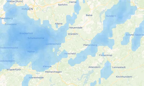 Regenradar Vorschaubild - Aktuelle Niederschläge in Sirrin und Umgebung