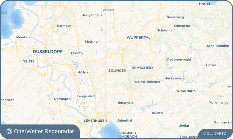 Widget-Vorschau für Solingen Wetter-Widget-Vorschau mit Vorhersagedaten für Solingen