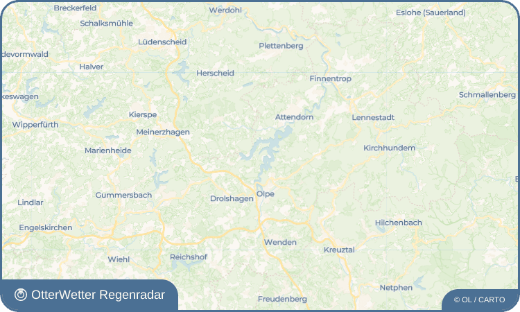 OtterWetter Regenradar-Widget Sondern