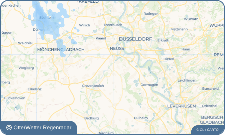 OtterWetter Regenradar-Widget Speck