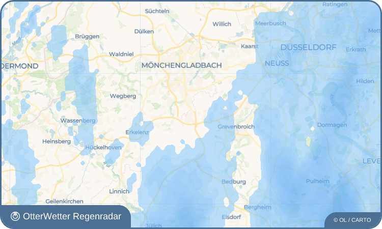 OtterWetter Regenradar-Widget Spenrath