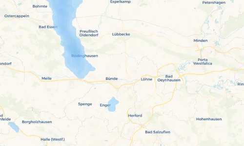 Regenradar Vorschaubild - Aktuelle Niederschläge in Spradowerheide und Umgebung