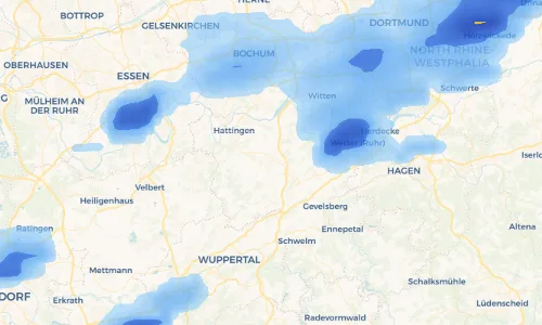 Regenradar Vorschaubild - Aktuelle Niederschläge in Sprockhövel und Umgebung