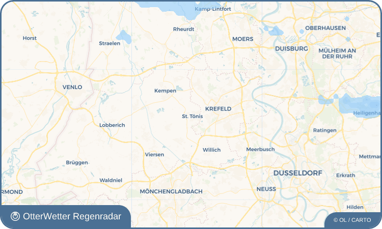 OtterWetter Regenradar-Widget St. Tönis