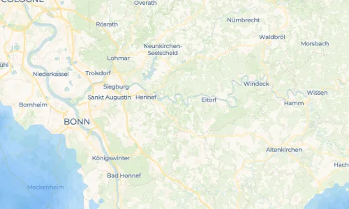 Regenradar Stadt Blankenberg: aktuelle Niederschläge in Stadt Blankenberg und Umgebung, Stand 22. Oktober 2026 um 18:25 Uhr