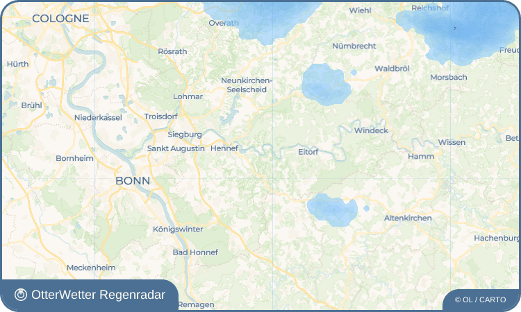 OtterWetter Regenradar-Widget Stadt Blankenberg