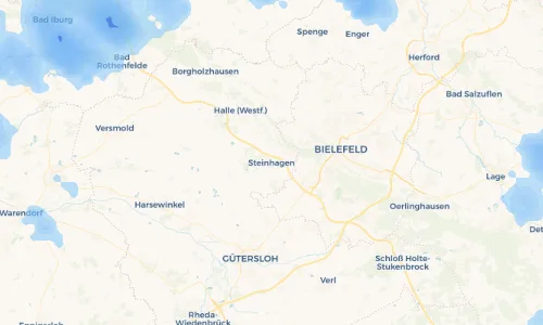 Regenradar Vorschaubild - Aktuelle Niederschläge in Steinhagen und Umgebung