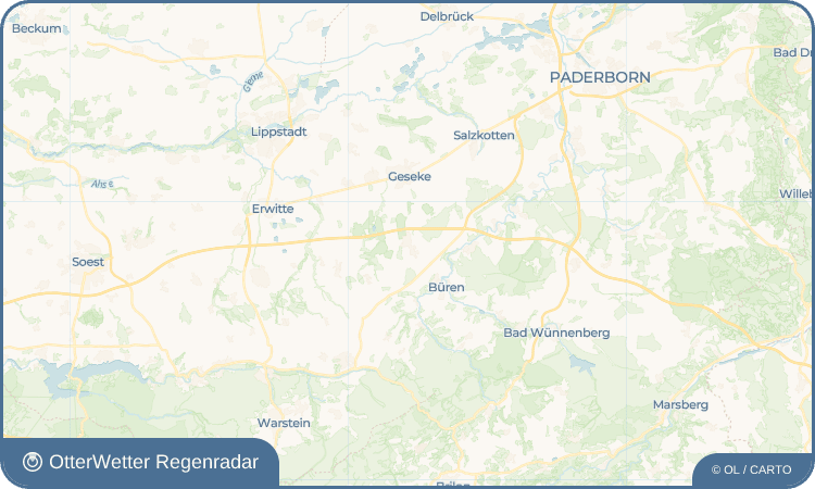 OtterWetter Regenradar-Widget Steinhausen