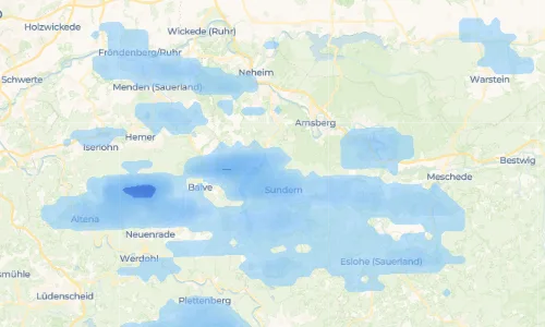 Regenradar Vorschaubild - Aktuelle Niederschläge in Stemel und Umgebung
