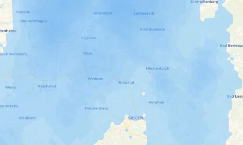 Regenradar Vorschaubild - Aktuelle Niederschläge in Stendenbach und Umgebung