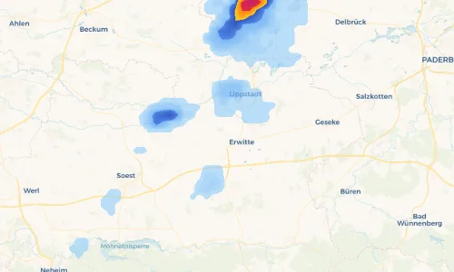 Regenradar Vorschaubild - Aktuelle Niederschläge in Stirpe und Umgebung