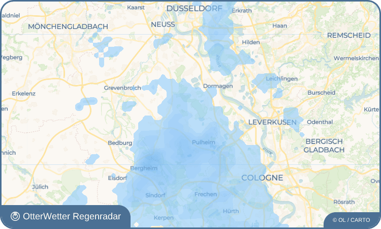 OtterWetter Regenradar-Widget Stommelerbusch
