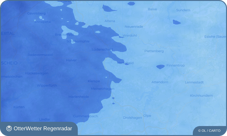 OtterWetter Regenradar-Widget Stottmert