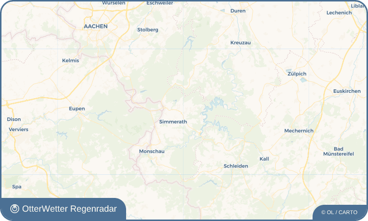 OtterWetter Regenradar-Widget Strauch