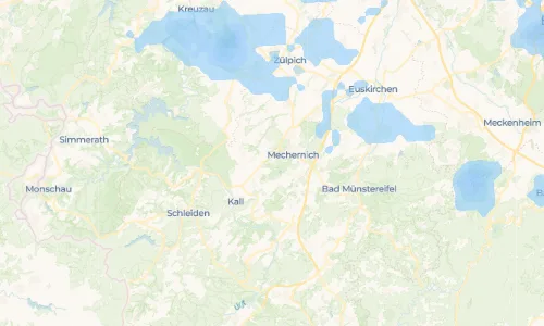 Regenradar Vorschaubild - Aktuelle Niederschläge in Strempt und Umgebung
