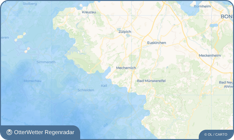 OtterWetter Regenradar-Widget Strempt