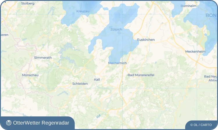 Widget-Vorschau für Strempt Wetter-Widget-Vorschau mit Vorhersagedaten für Strempt