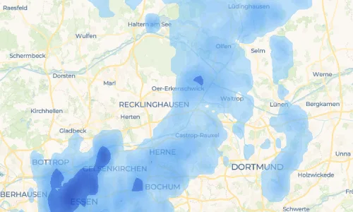 Regenradar Vorschaubild - Aktuelle Niederschläge in Suderwich und Umgebung