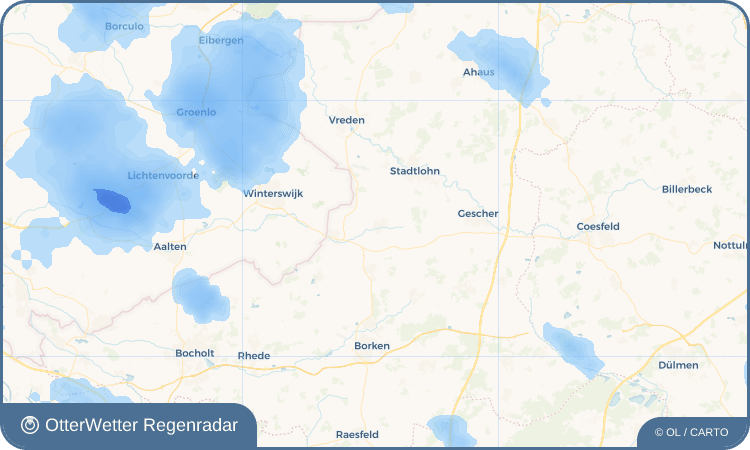 Wetter-Widget-Vorschau mit Vorhersagedaten für Südlohn